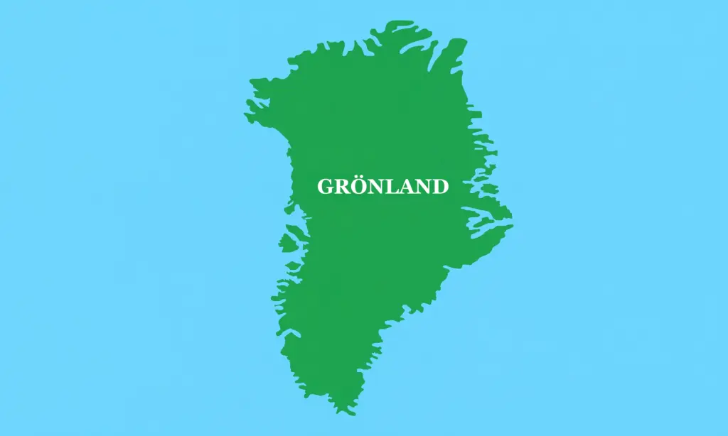 Haritada Grönland adası