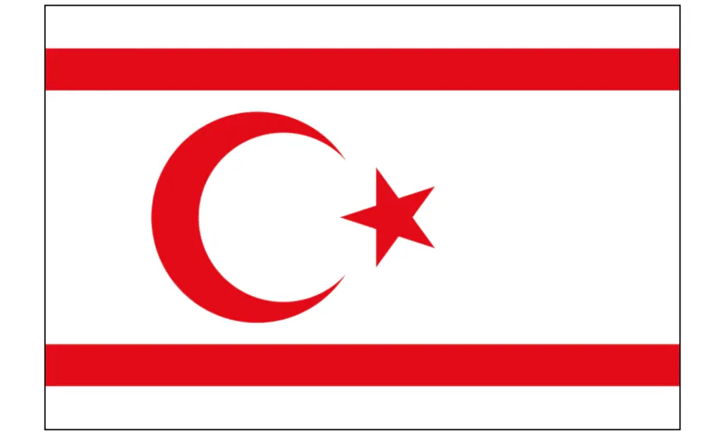 Kuzey Kıbırs Türk Cumhuriyeti bayrağı