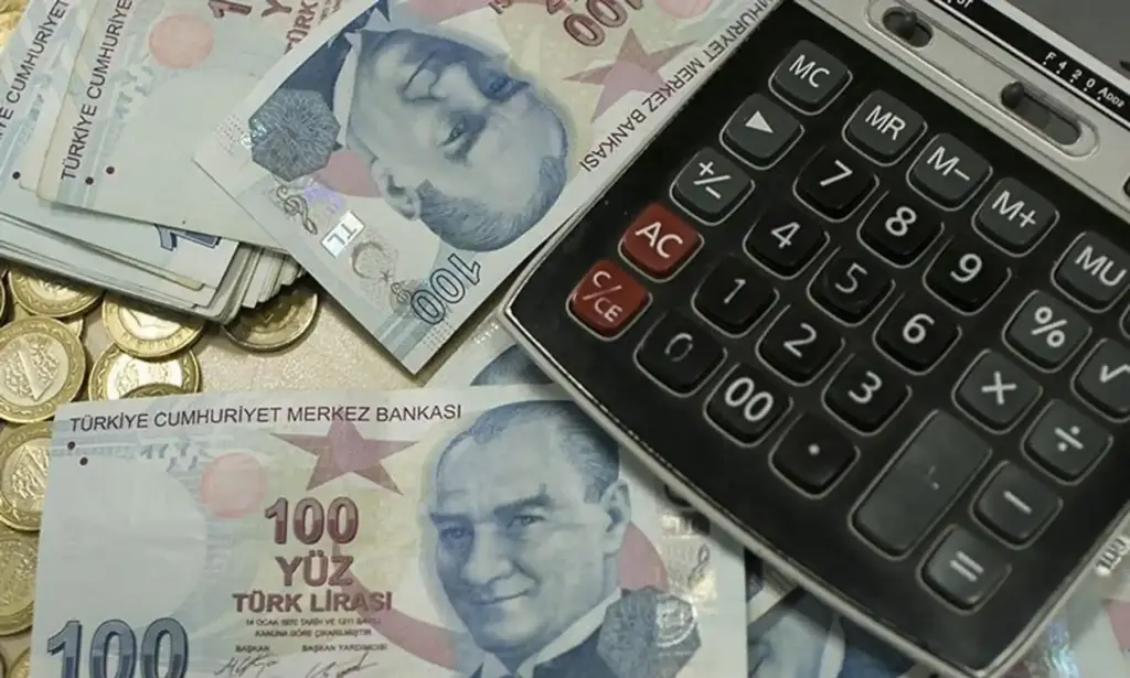 hesap makinesi ve paralar