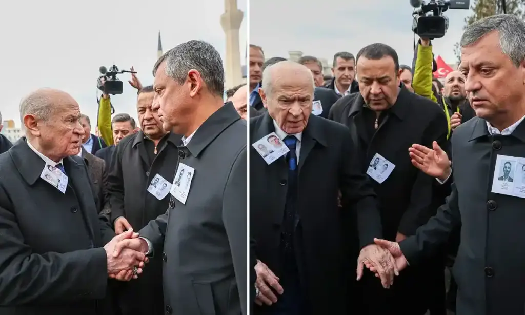 liderler cenaze törenindeyken