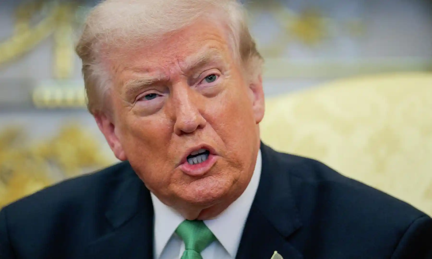 Donald Trump konuşurken