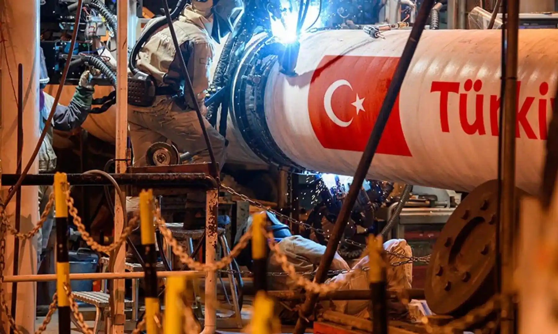 boruda Türk bayrağı