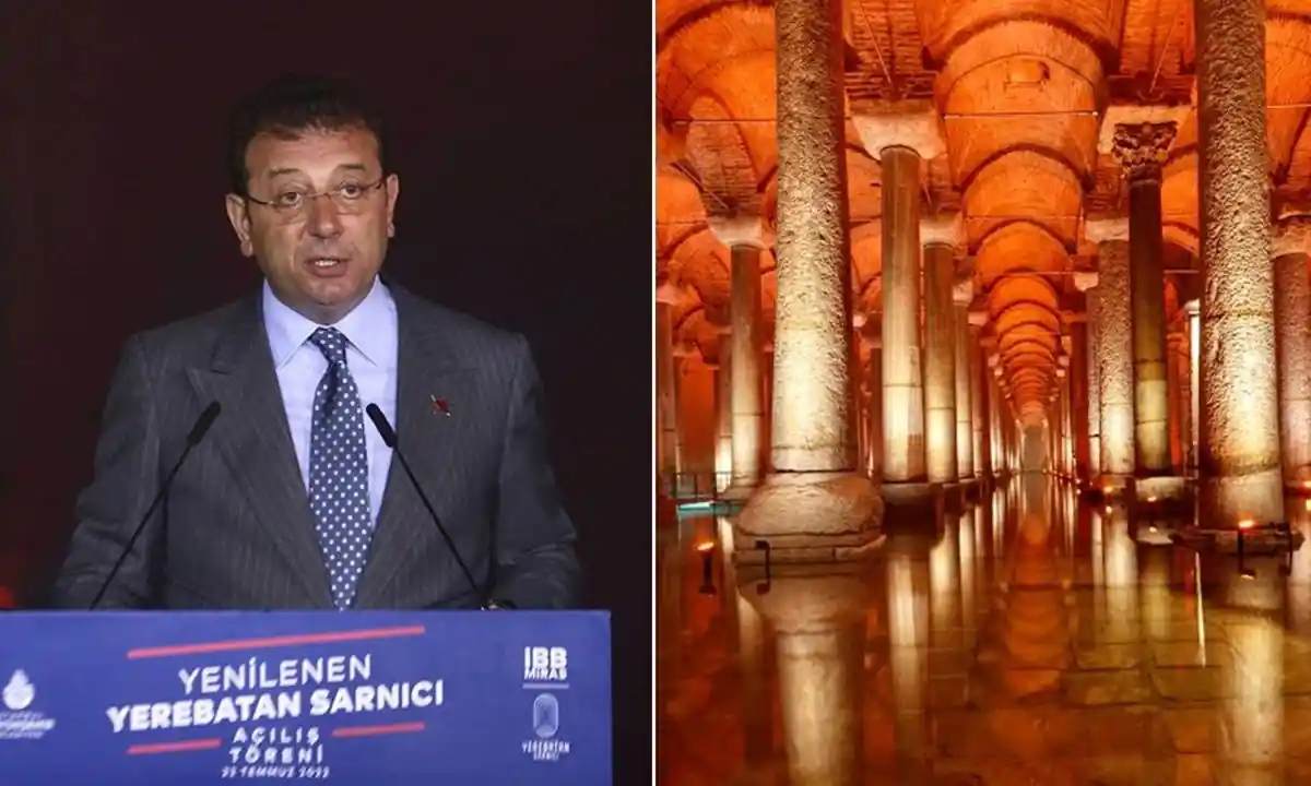 Yerebatan Sarnıcı içeriden görünümü