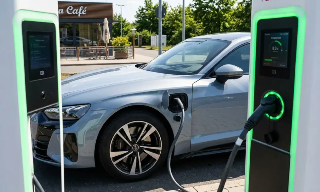 elektrikli araba şarj olurken
