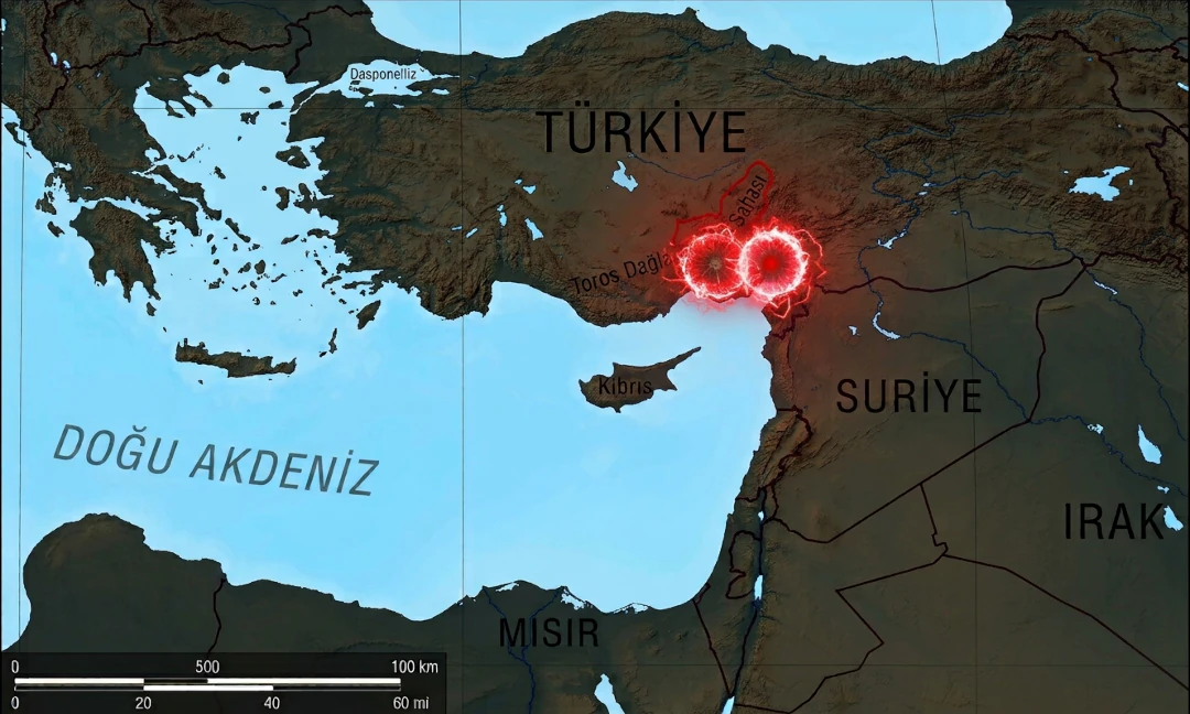 Adana ve Osmaniye işaretli